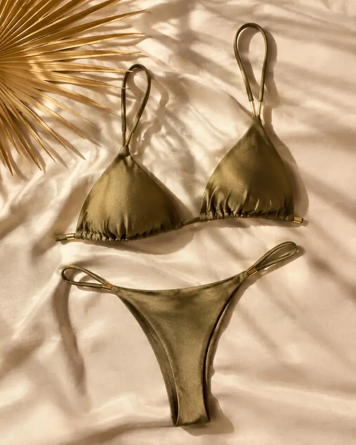 Biquíni Oliva Dourado